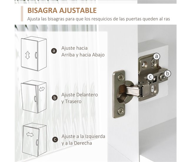 Armário de Cozinha MDF HOMCOM, casa - cozinha Branco