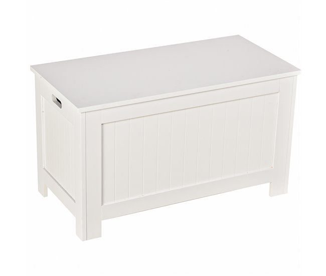 Baú de Armazenamento MDF HOMCOM, casa - móveis de armazenamento 81 Branco