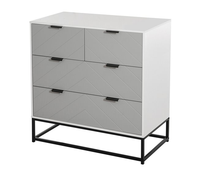 Armário de Armazenamento Placa de partícula E1, Metal HOMCOM 80 Multicor