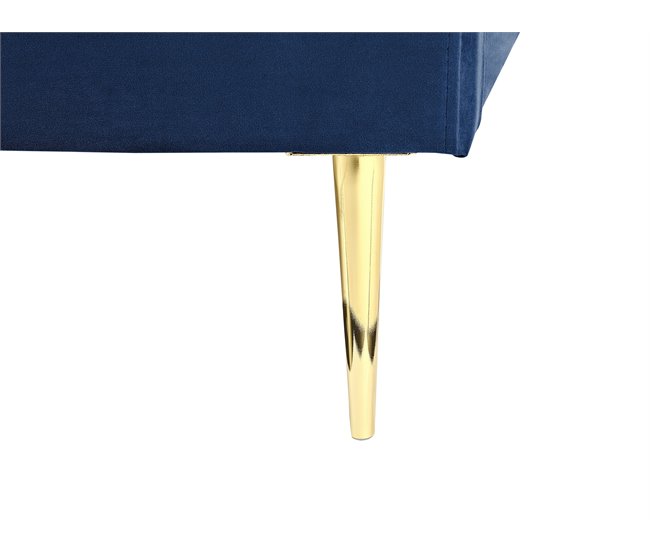 Beliani Cama com estrado Veludo FLAYAT 153x215 Amarelo