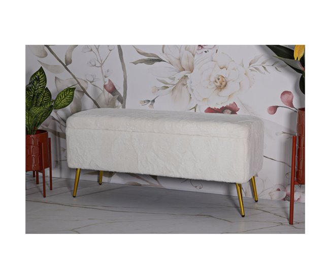 Banco com Arrumação MF304 112x42 Branco