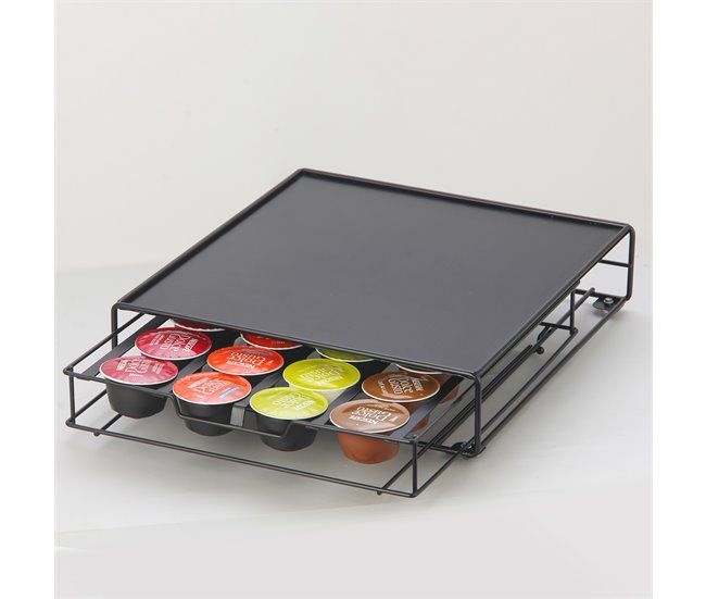Suporte para 20 cápsulas DOLCE GUSTO 28,7x32x7cm Preto