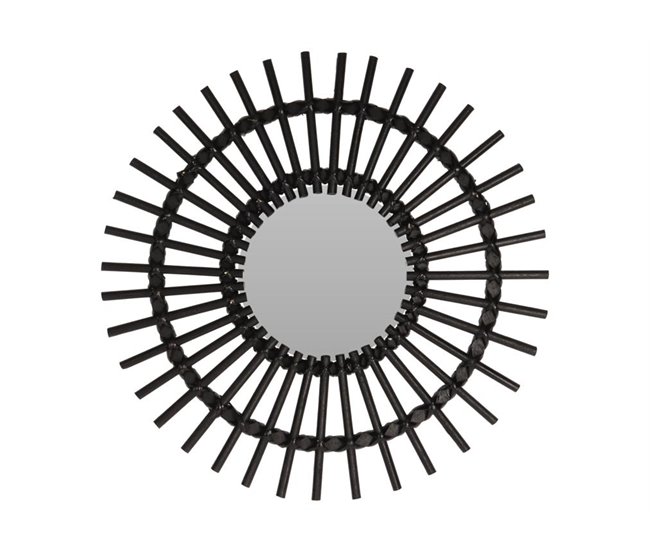 Espelho de parede HENNIKER ROUND PRETO Preto