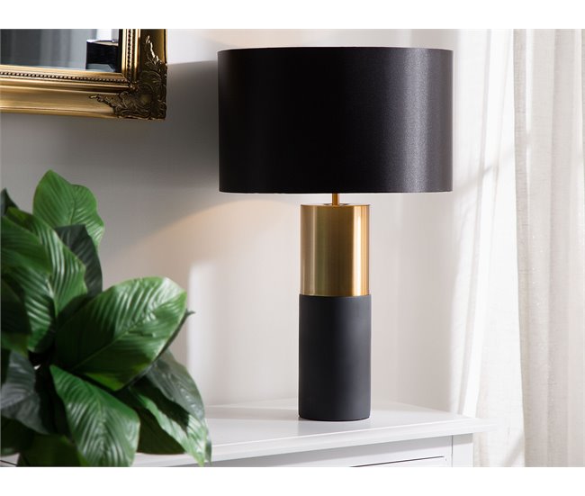 Beliani Candeeiro de mesa DARLING Preto