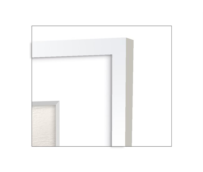 Pintura PEZ TROPICAL 42x42cm marca MARCOMUEBLE  Branco/ Azul