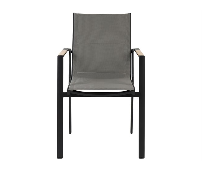 Beliani Cadeira de jardim BUSSETO Preto