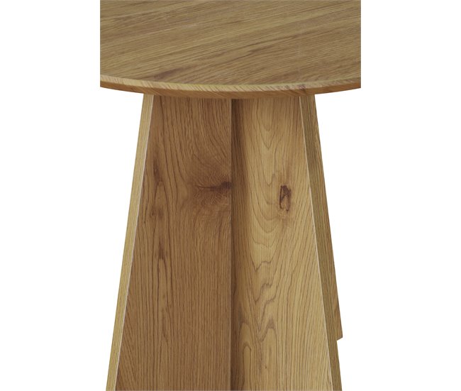 Mesa de centro fixa redonda LINA Carvalho