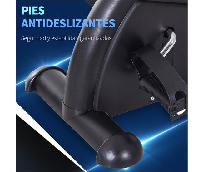 Mini bicicleta Estática TPR PP roda de ferro fundido HOMCOM Preto
