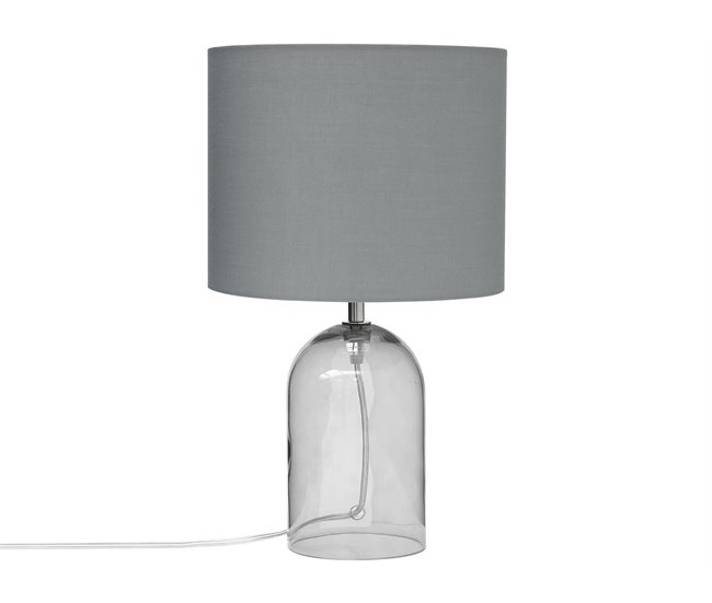 Beliani Lámpara de mesa DEVOLL Cinza