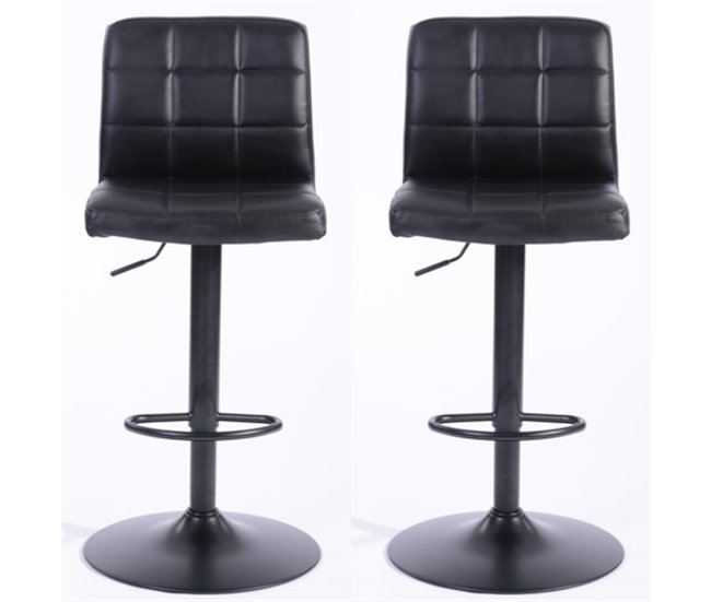 Conjunto de 2 bancos ajustáveis BENPHAN Preto