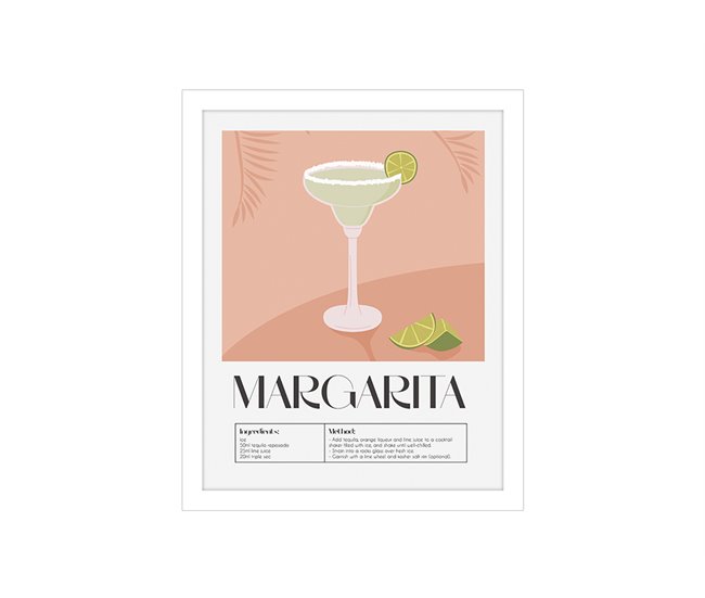 Pintura arte deco MARGARITA 24x30cm marca MARCOMUEBLE Multicor