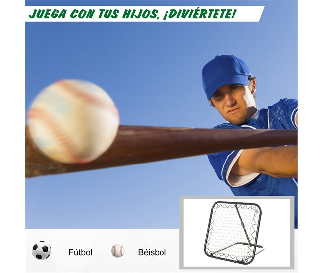 Rede de Rebote PE, Metal HOMCOM Branco