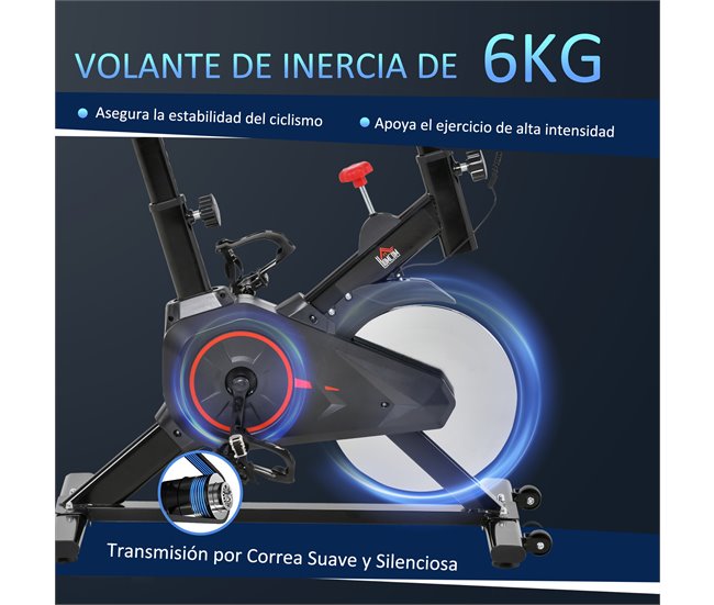 Bicicleta Estática Aço e ABS HOMCOM Multicor