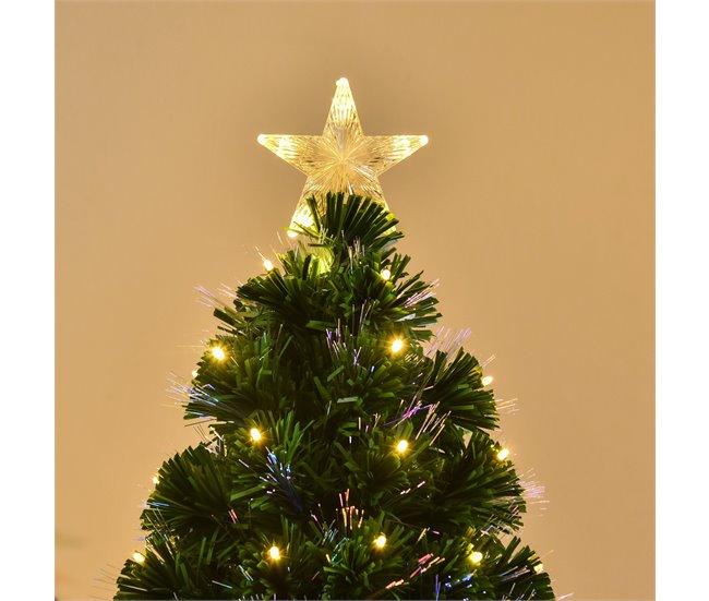 Árvore de Natal PVC e Metal HOMCOM, casa - natal Verde