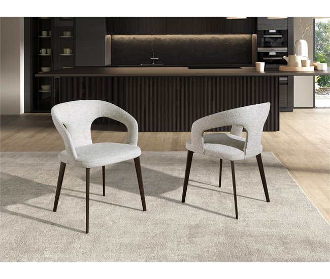 ANGEL CERDA Cadeira em tecido Castanho