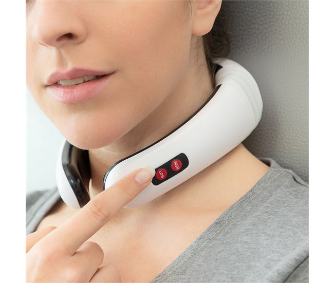 Aparelho de Massagem Eletromagnética para Pescoço e Costas Wellness Care Branco