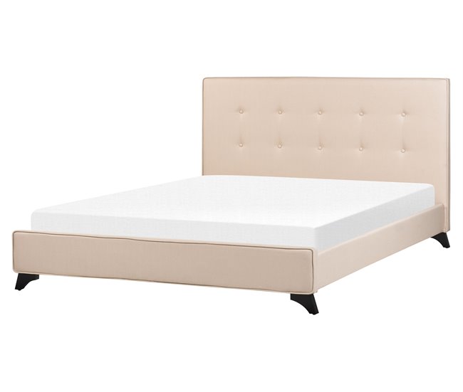 Beliani Cama Poliéster AMBASSADOR 172x216 Bege