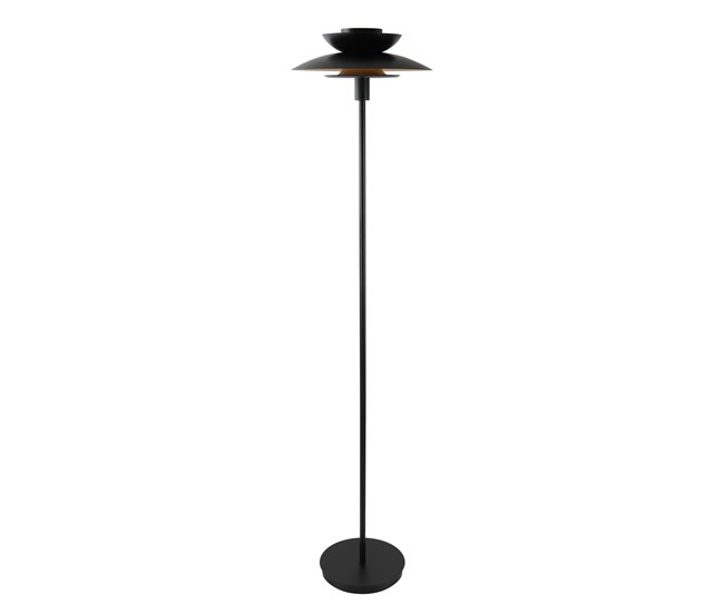 Candeeiro de pé JUPITER preto e dourado 163cm Preto/ Dourado