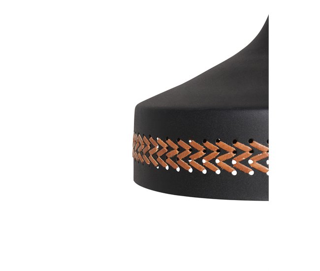 Beliani Candeeiro de tecto MAMEYES Preto