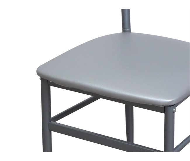 Cadeira de cozinha fixa ALKOR ICE II Prata