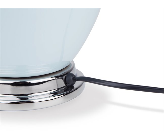 Beliani Candeeiro de mesa BRENTA Azul Claro