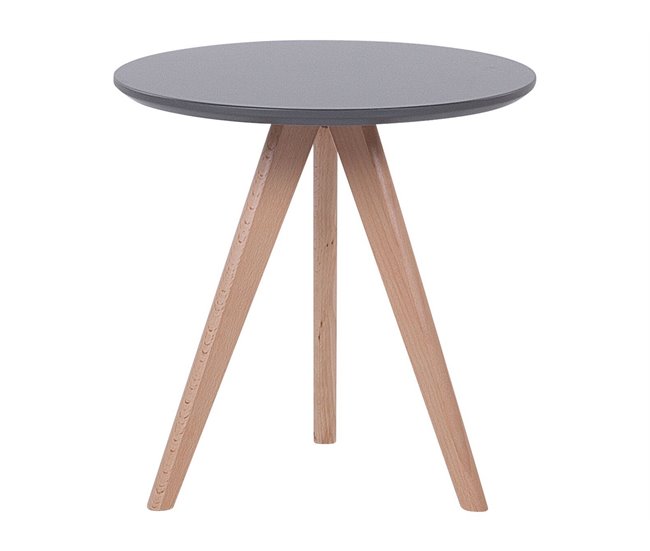 Beliani Conjunto de 3 mesas de centro VEGAS 48x48 Cinza