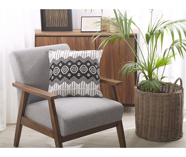 Beliani Almofada decorativa CARDAK Preto