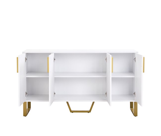 Aparador de mdf com 4 portas Branco