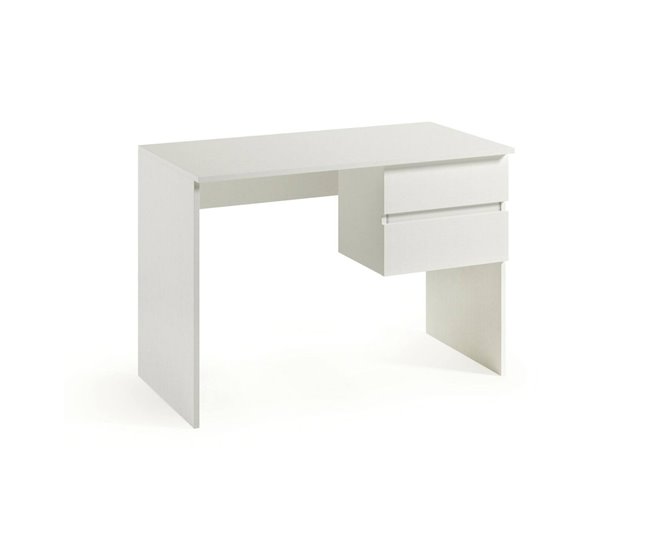 Mesa com efeito de madeira Branco