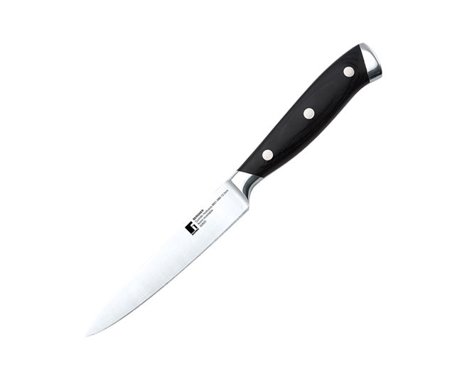 Faca verdulero marca BERGNER 13cm Preto/ Inox