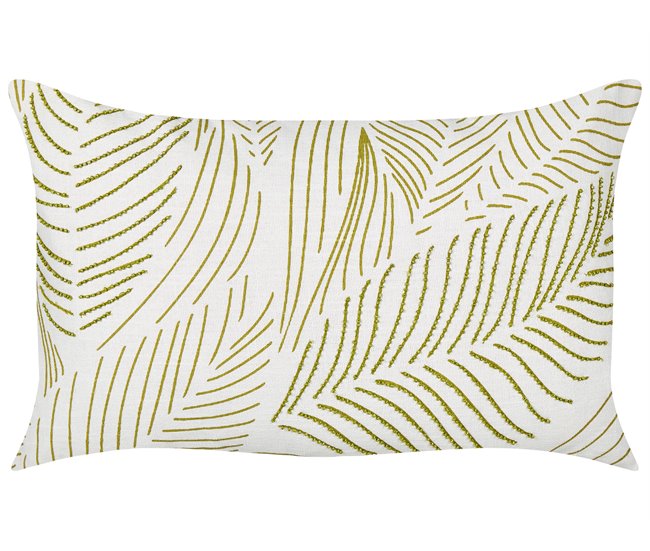 Beliani Almofada decorativa SPANDOREA Branco