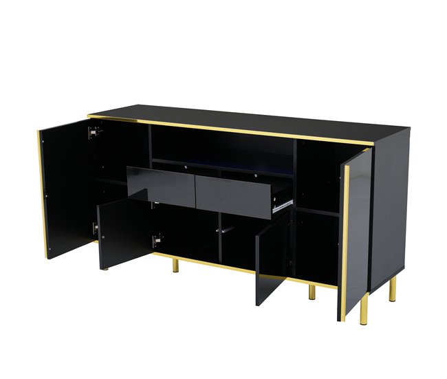 Aparadores Preto/ Dourado