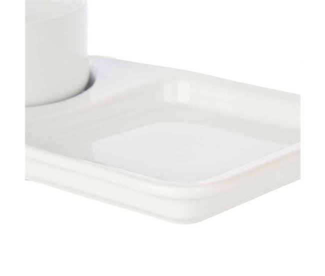 Conjunto de 2 tigelas de porcelana + prato brunch coleção VESSIA Branco