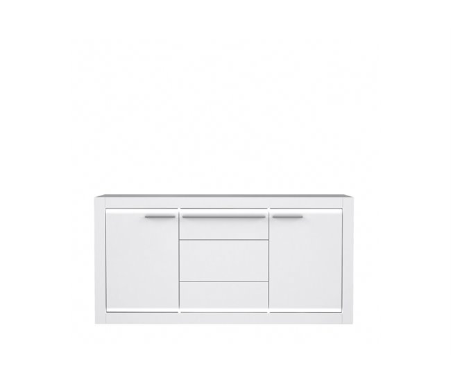 Aparador branco brilhante LIVING Branco Brillo