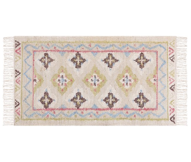 Beliani Entrelaçado TERKOS 80x150 Multicor