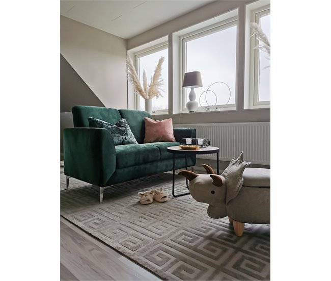 Beliani Mesa auxiliar MELODY 50x50 Castanho