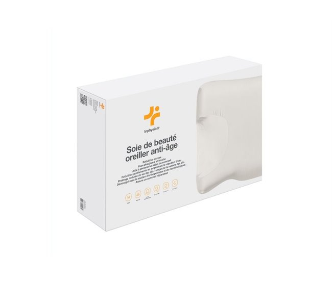 Almofada Anti-Envelhecimento Anti-Rugas "Seda de Beleza" Branco