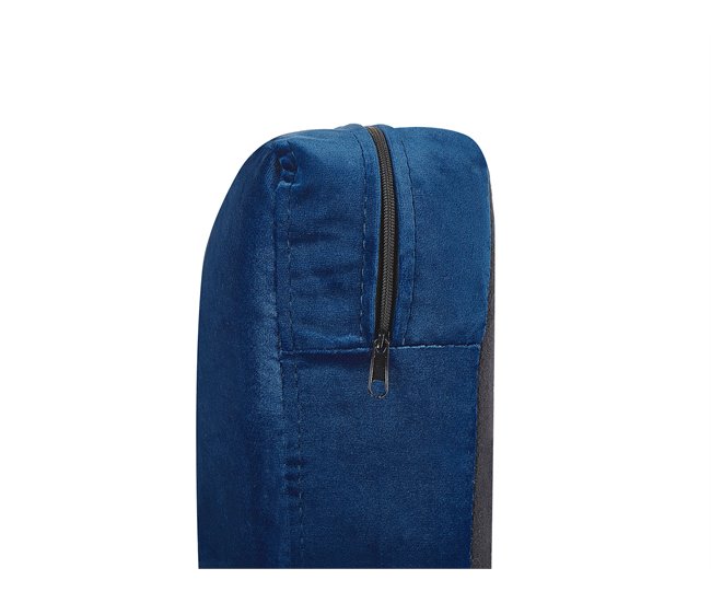 Beliani Revestimento de poltrona BERNES Azul Marino