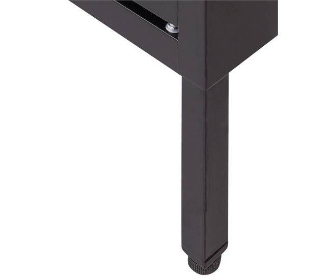 Beliani Vitrina NEWPORT 115 Preto