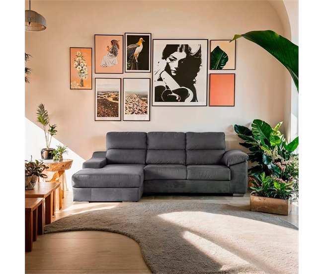 Chaise longue DANIELA II Antracite