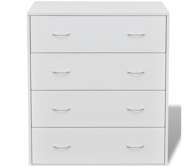 Aparador consola mueble de almacenamiento con 4 cajones Branco