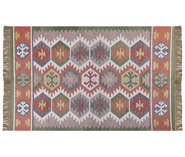 Beliani Entrelaçado SAHBAZ 140x200 Multicor