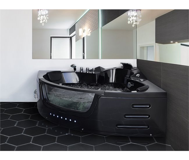 Beliani Banheira de interior MARTINICA 144x198 Preto