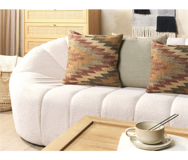 Beliani Almofada decorativa DEEPOR Multicor