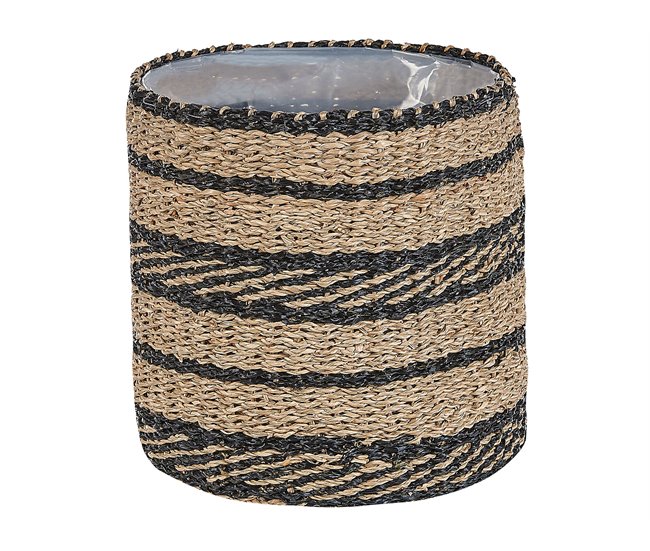 Beliani Conjunto de 3 vasos para plantas RASBORA Bege