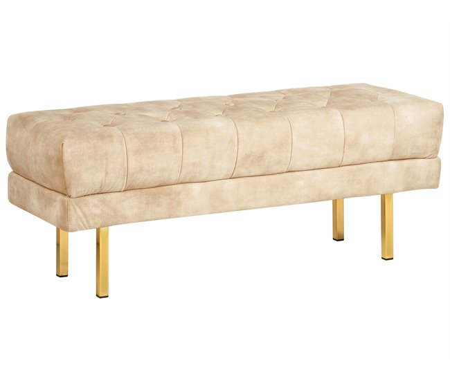 Beliani Banco de cama ROSEVILLE 117x40 Bege