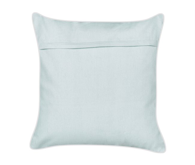 Beliani Almofada decorativa CERAMIUM 45x45 Azul Claro