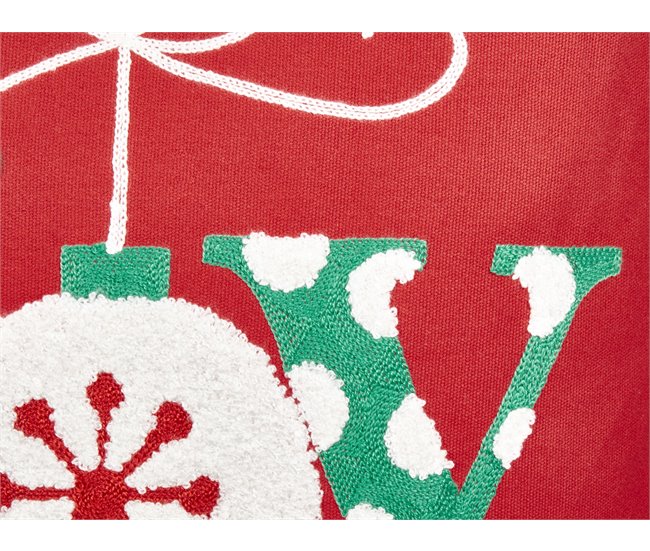 Beliani Almofada decorativa GINGERBREAD Vermelho