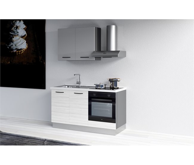 Cozinha GILDA 2.0 Esquerda Branco/cinza