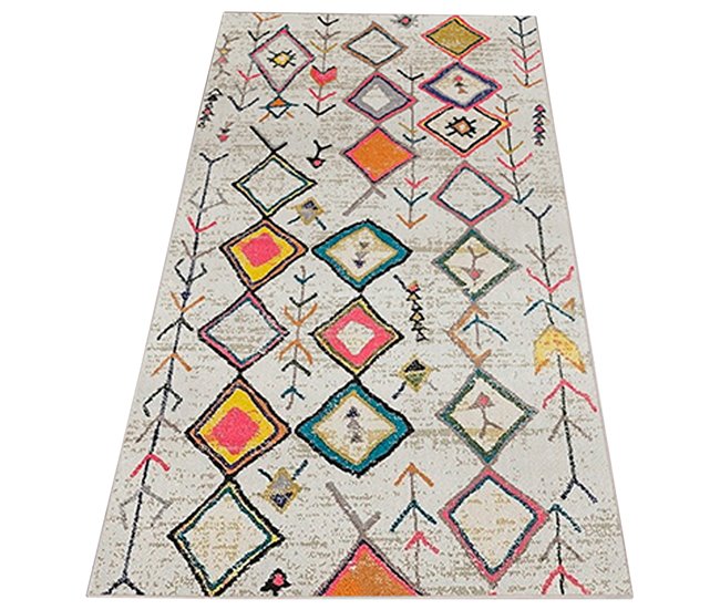 100 x 150cm carpete de poliéster estampado 150x100 Bege